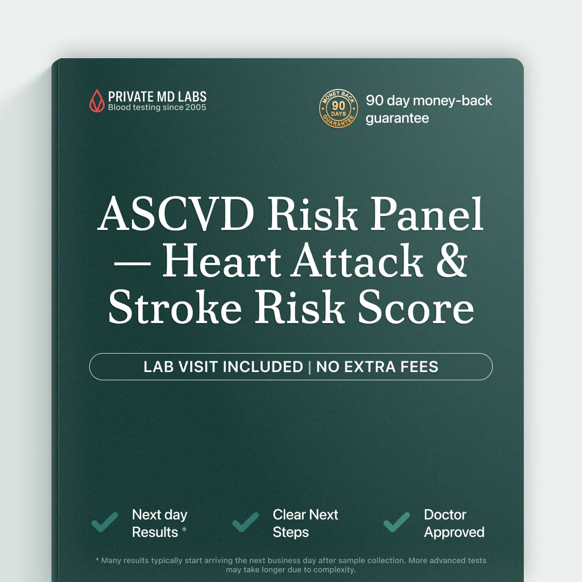ASCVD risk panel for adults checking heart disease and stroke risk