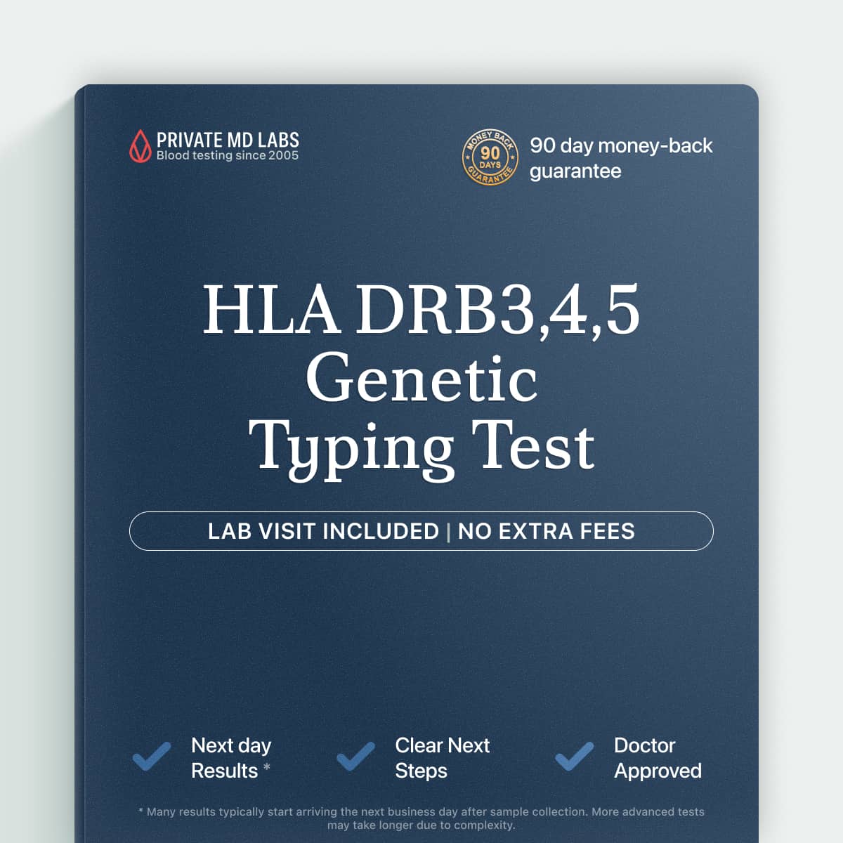 HLA DRB3,4,5 genetic typing test for family history and autoimmune risk screening