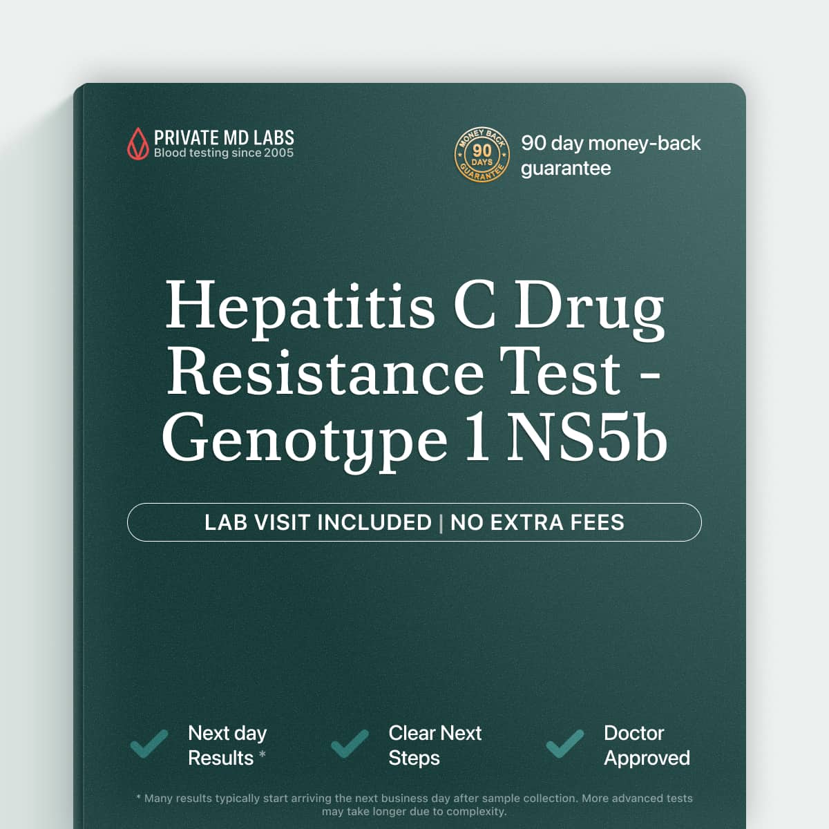 Hepatitis C genotype 1 NS5b drug resistance test for patients on antiviral therapy