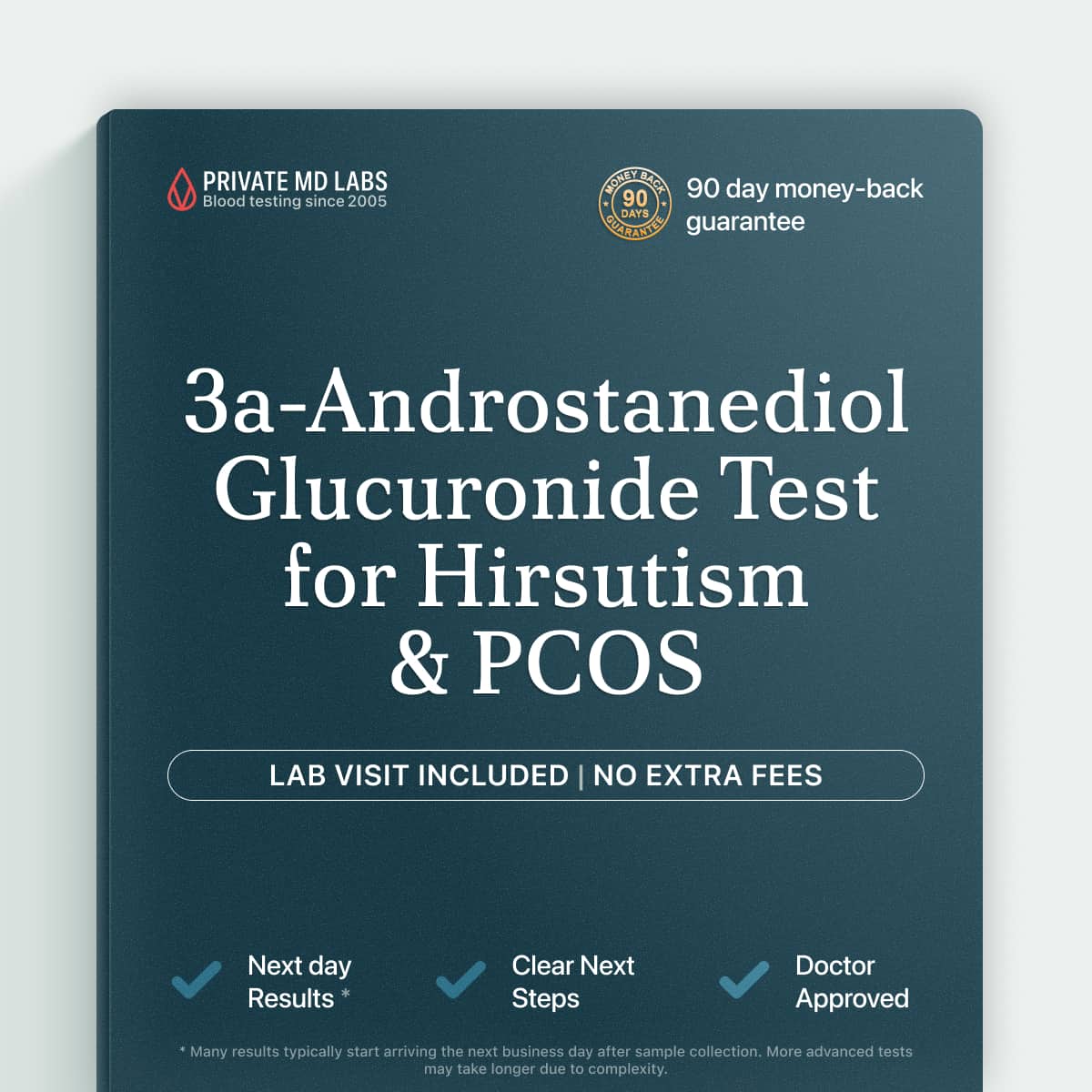 Hormone test for women with excess hair growth or PCOS symptoms