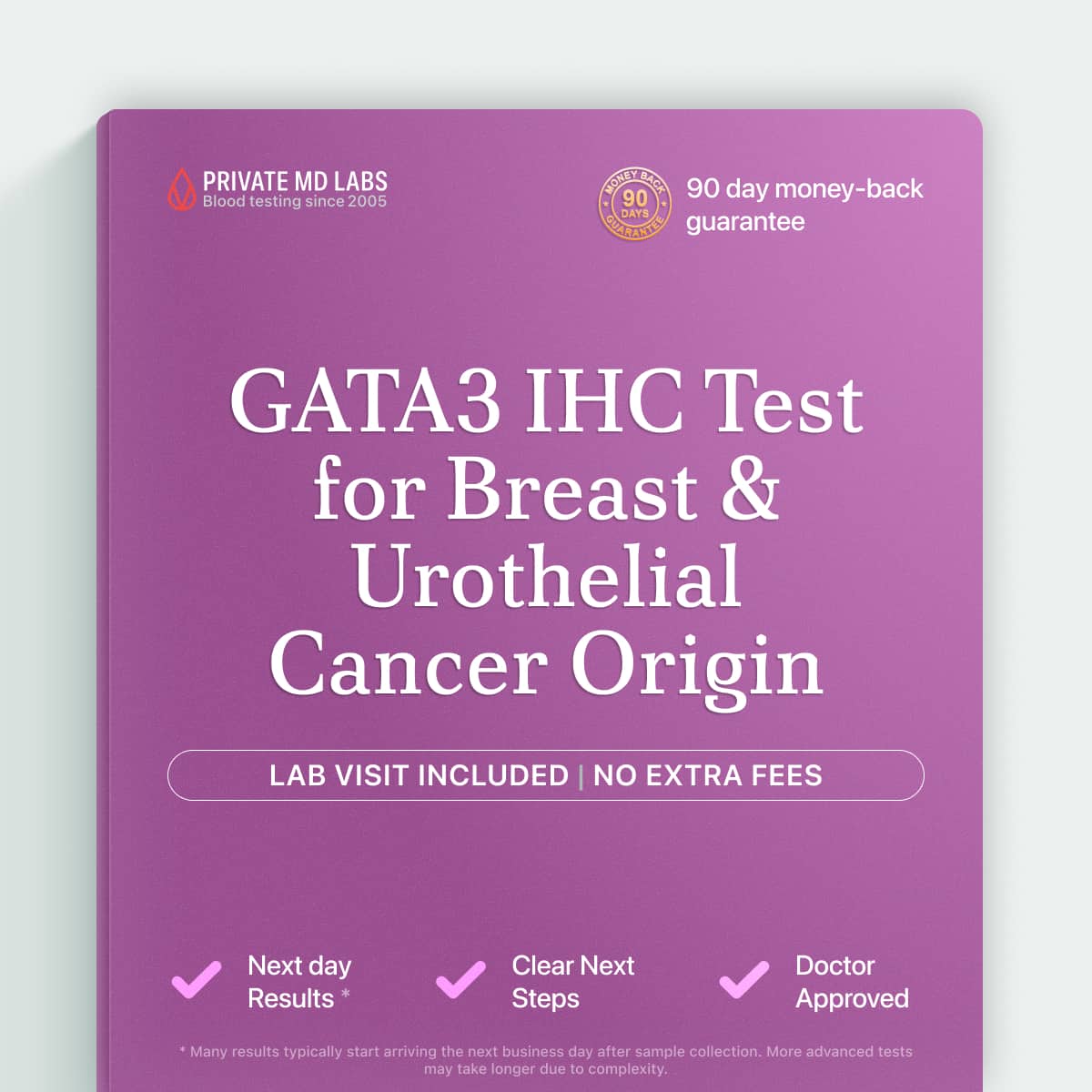GATA3 IHC test for identifying breast and urothelial carcinoma origin