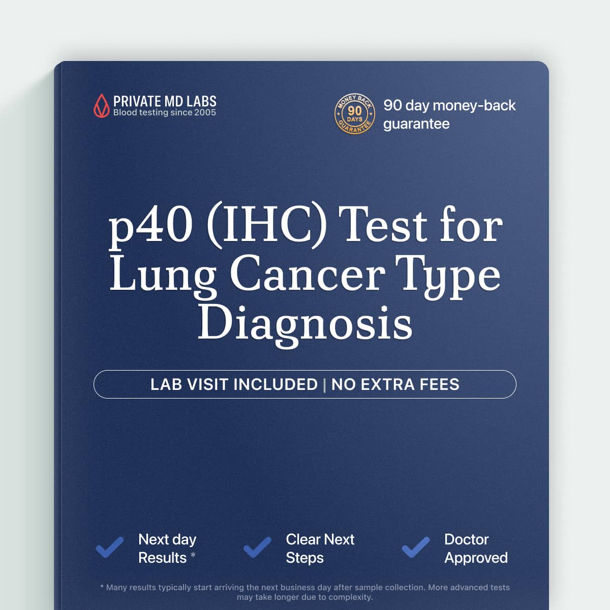 p40 IHC test aiding lung cancer type diagnosis for patients and families
