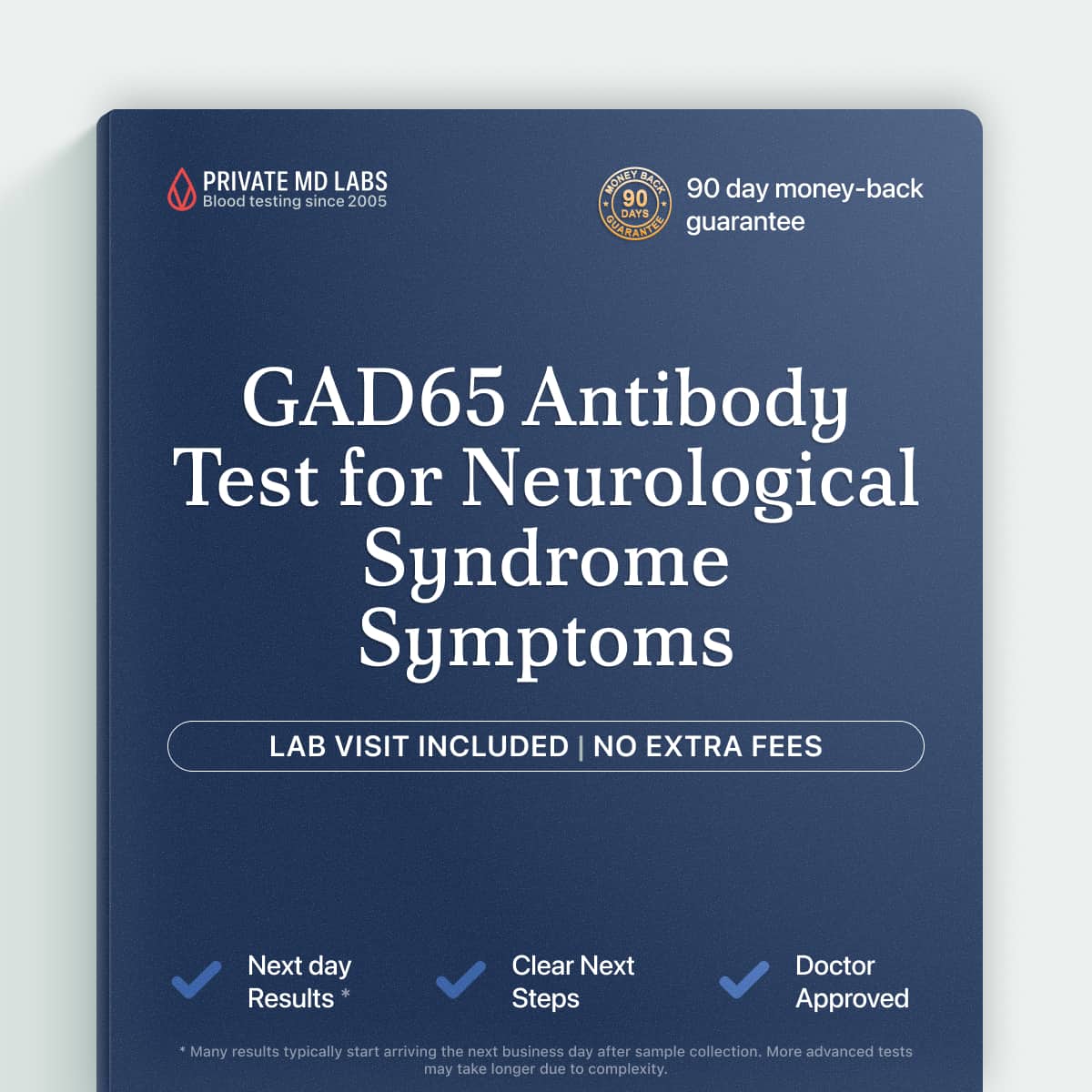 GAD65 antibody test for diagnosing neurological syndromes like Stiff-Person syndrome