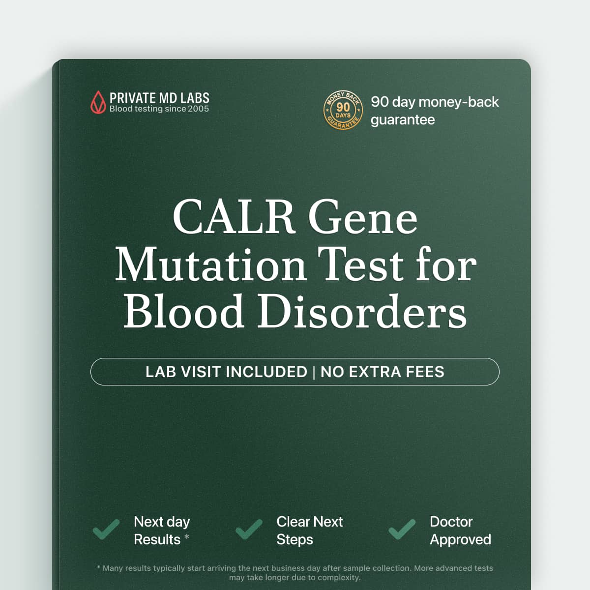 CALR mutation test for suspected myeloproliferative blood disorders like ET or PMF