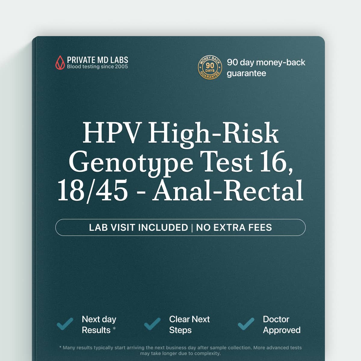 Anal-rectal HPV genotype test for high-risk types 16, 18, and 45