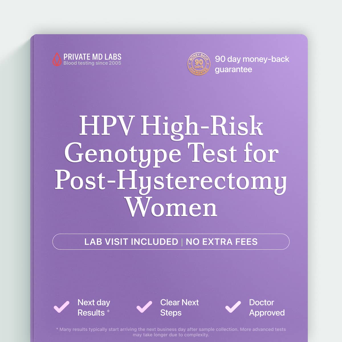 HPV genotype test for post-hysterectomy women monitoring high-risk cervical cancer markers