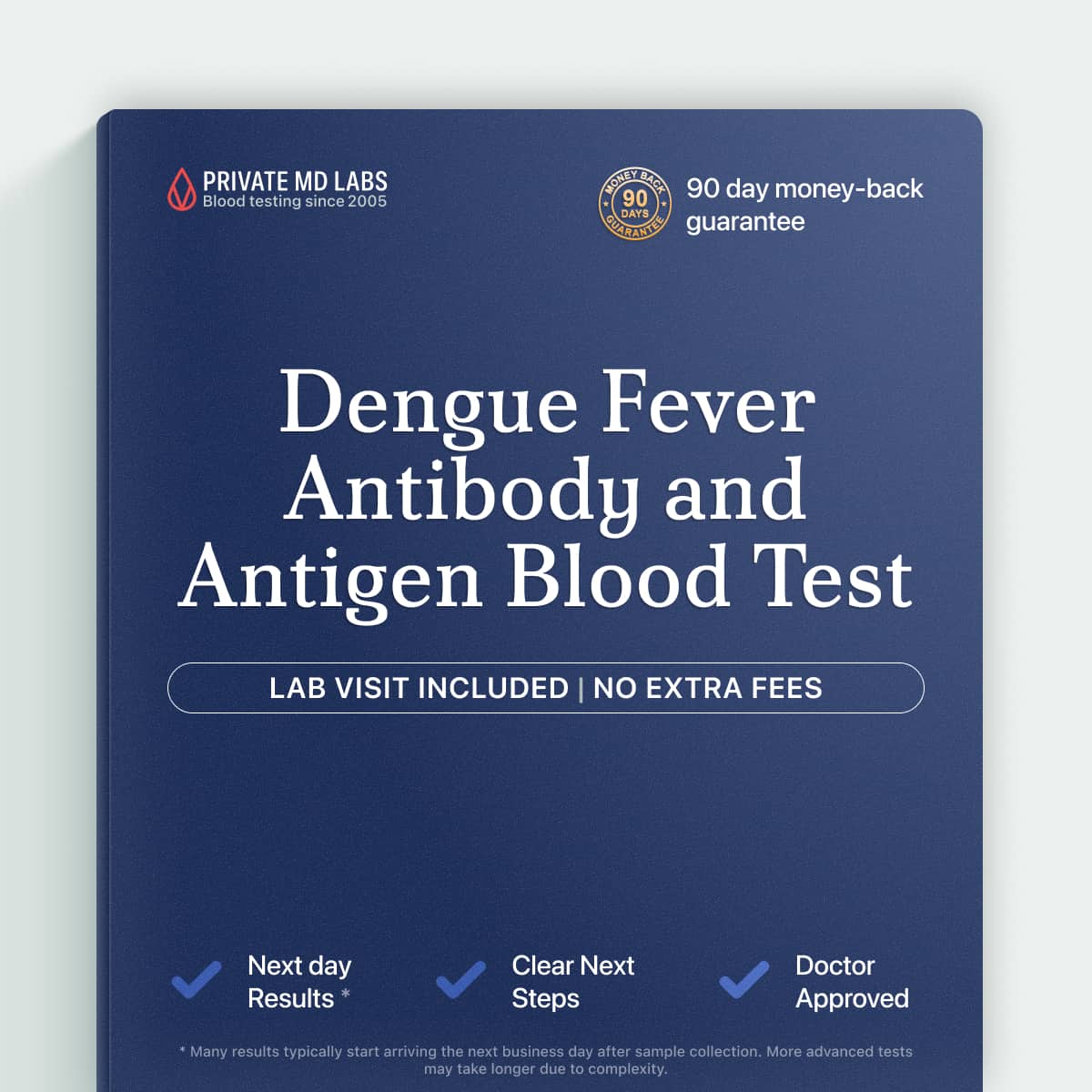 Dengue fever antibody and antigen panel for travelers with fever after mosquito exposure
