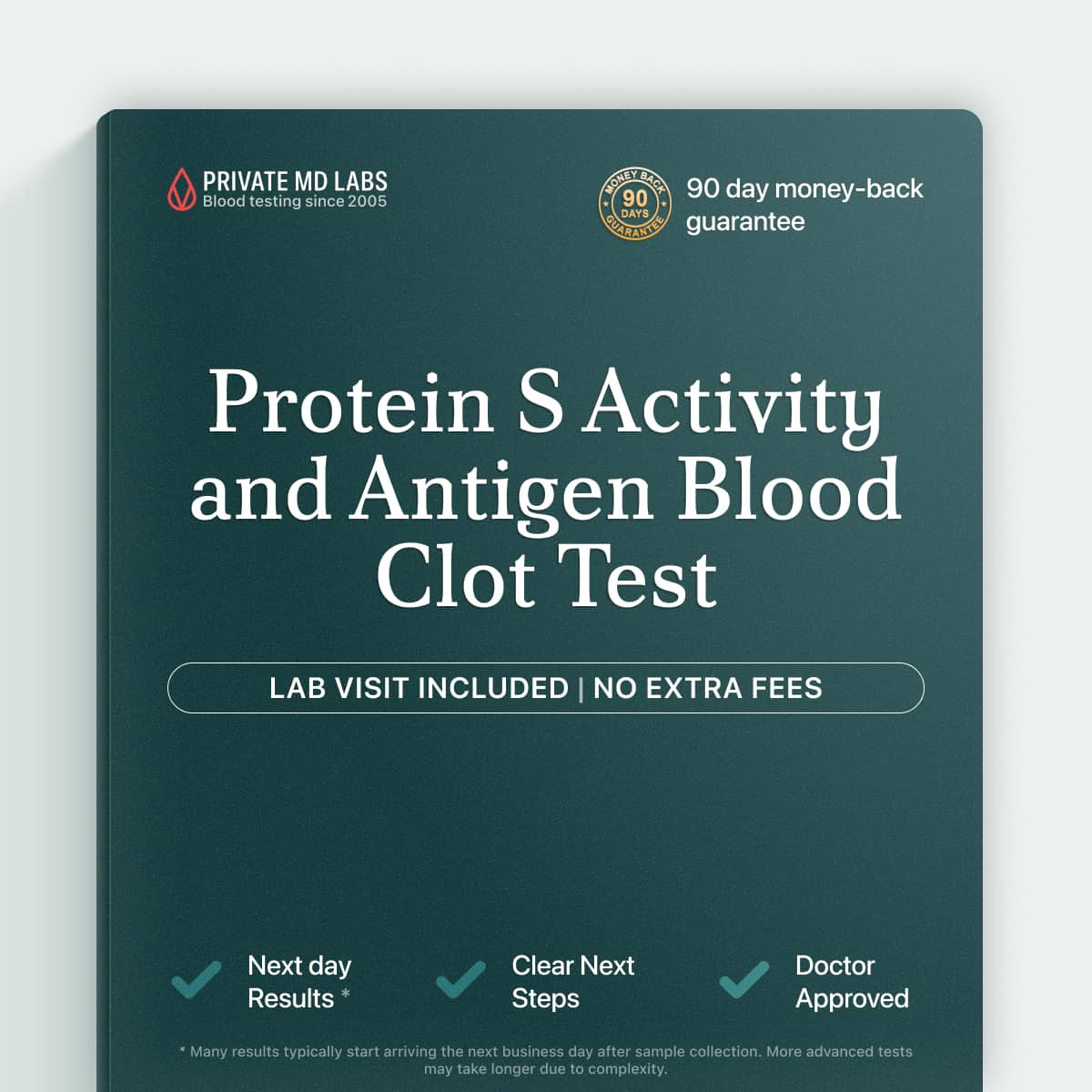 Protein S clotting test for people with family history of blood clots