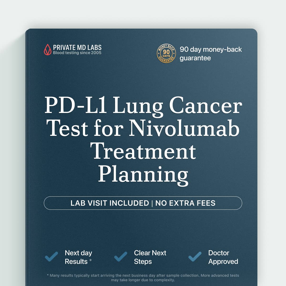 PD-L1 IHC test for lung cancer patients considering nivolumab immunotherapy treatment