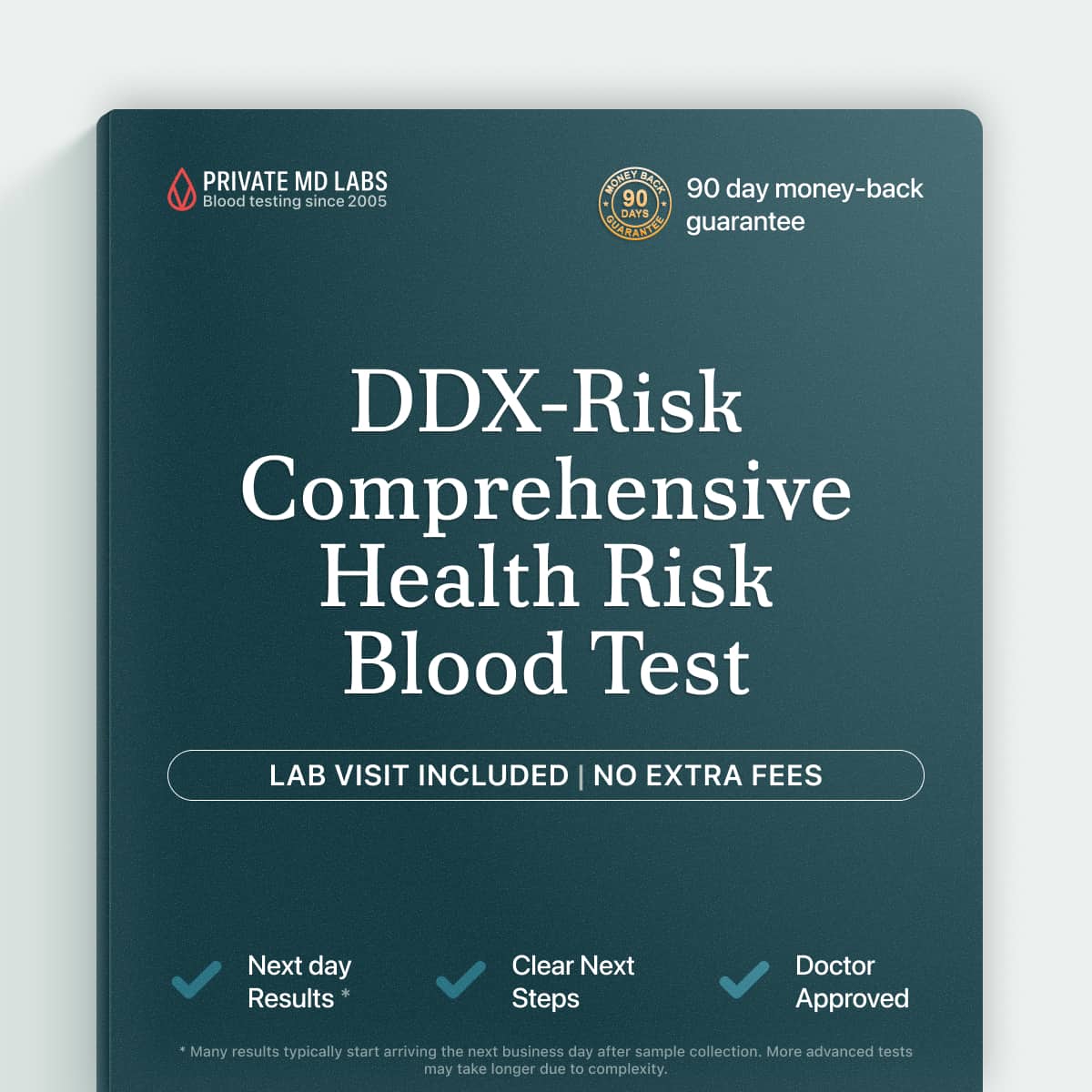Comprehensive health risk panel for individuals concerned about family disease history