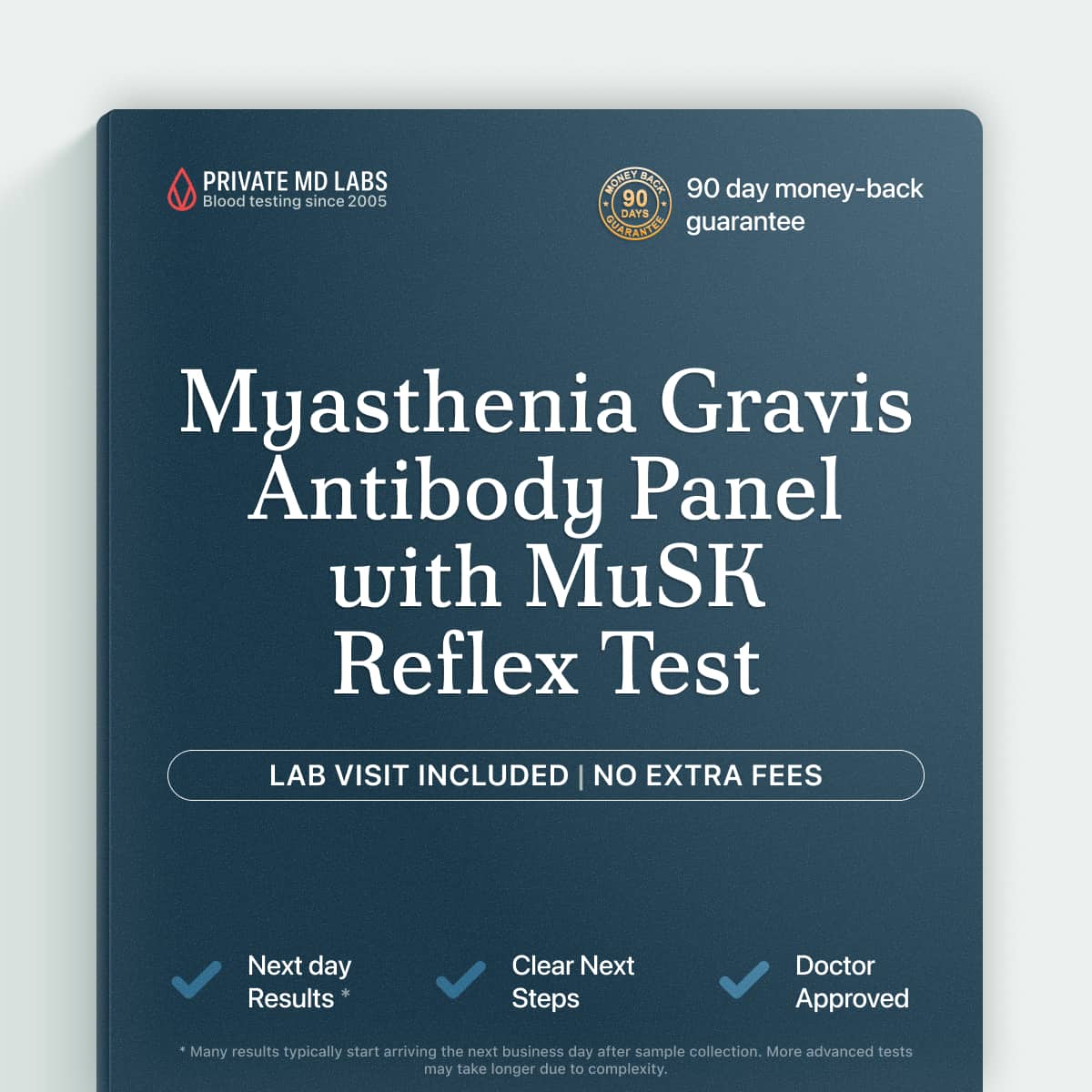 Myasthenia gravis antibody panel for diagnosing muscle weakness and neuromuscular symptoms