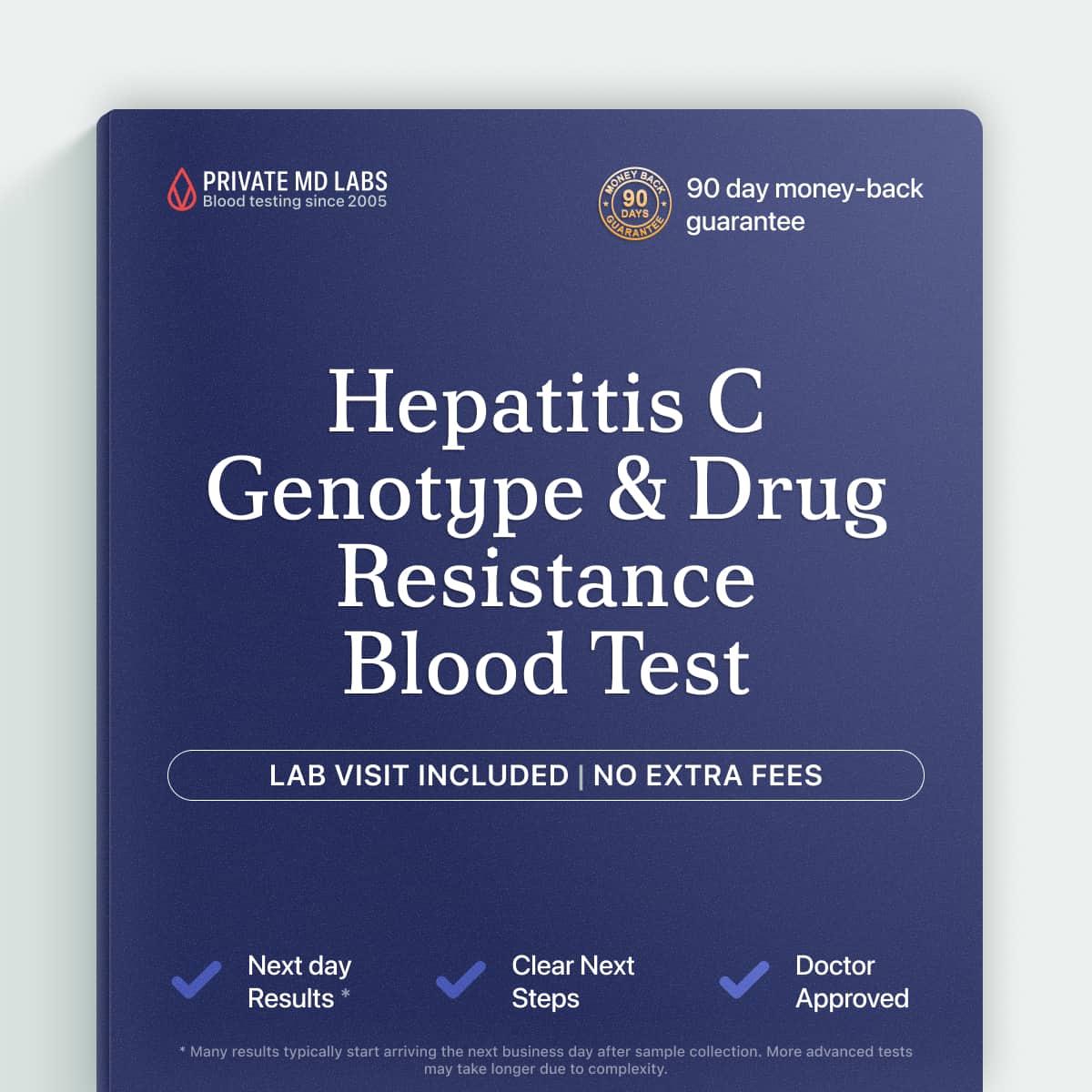 HCV genotype and drug resistance test for patients managing hepatitis C treatment