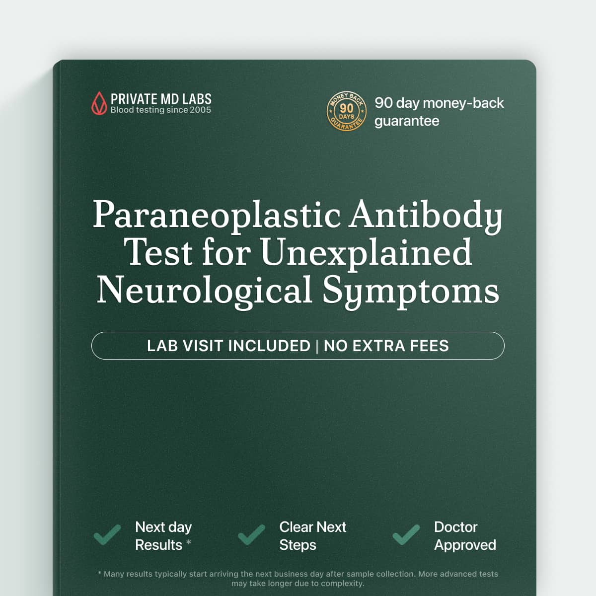 Paraneoplastic antibody test for neurological symptoms linked to occult cancer risk
