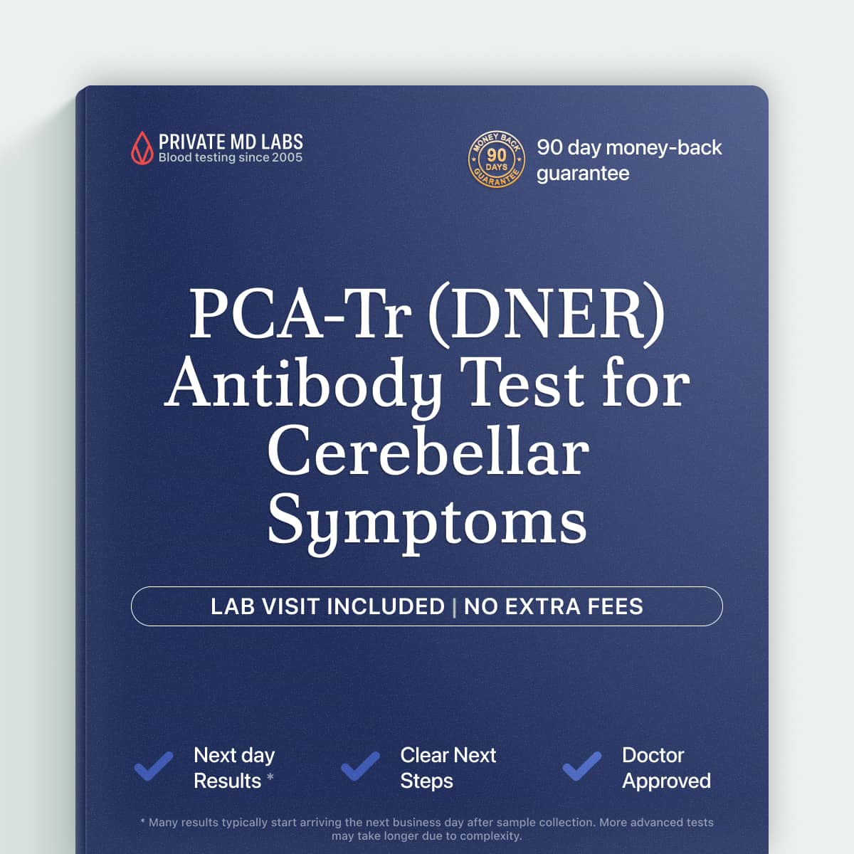 Specialized antibody test for neurological symptoms linked to paraneoplastic cerebellar degeneration and lymphoma