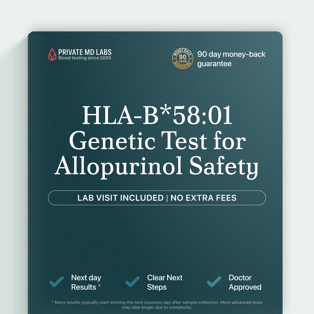 Genetic HLA-B*58:01 test for gout patients before starting allopurinol treatment