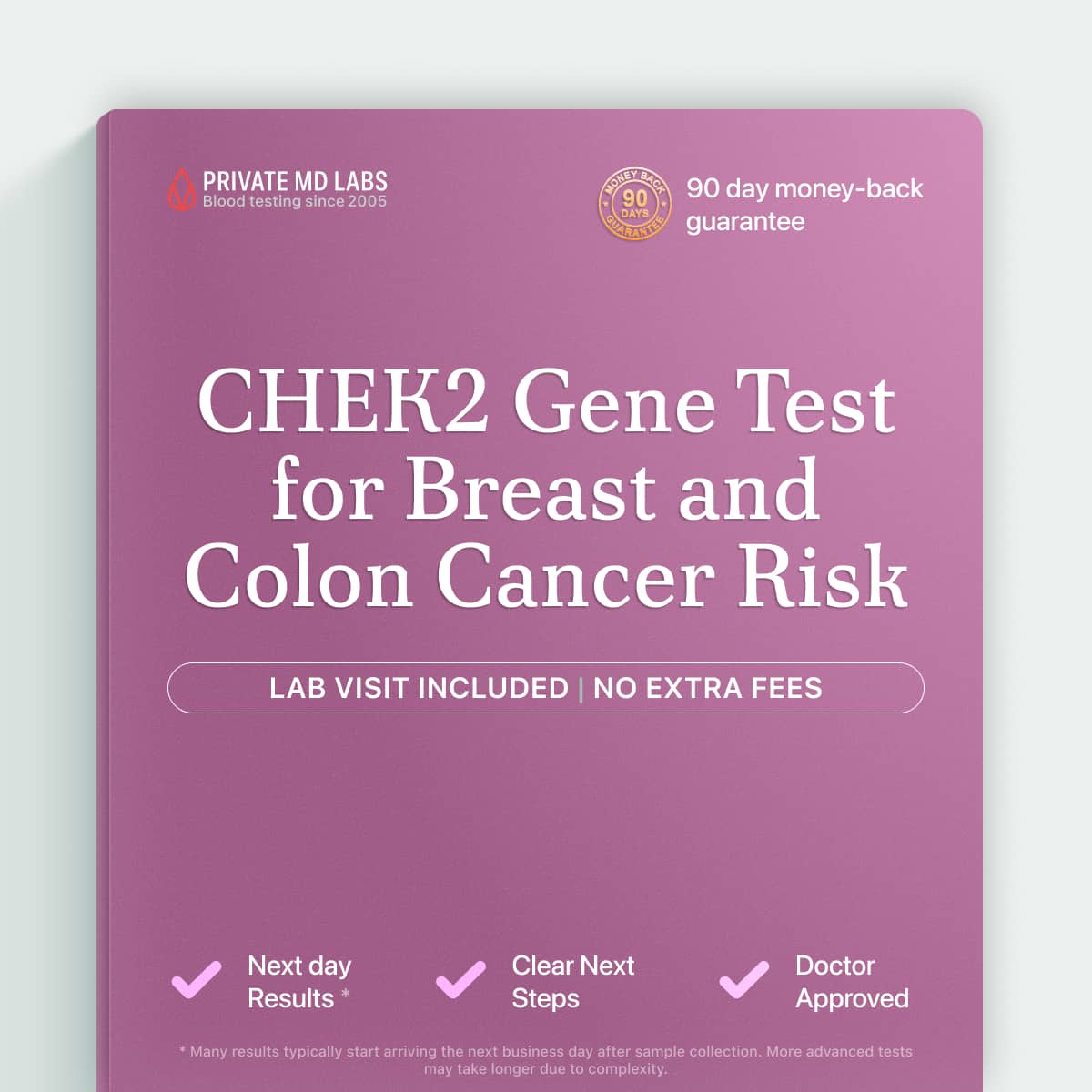 CHEK2 genetic test for people with family history of breast or colon cancer