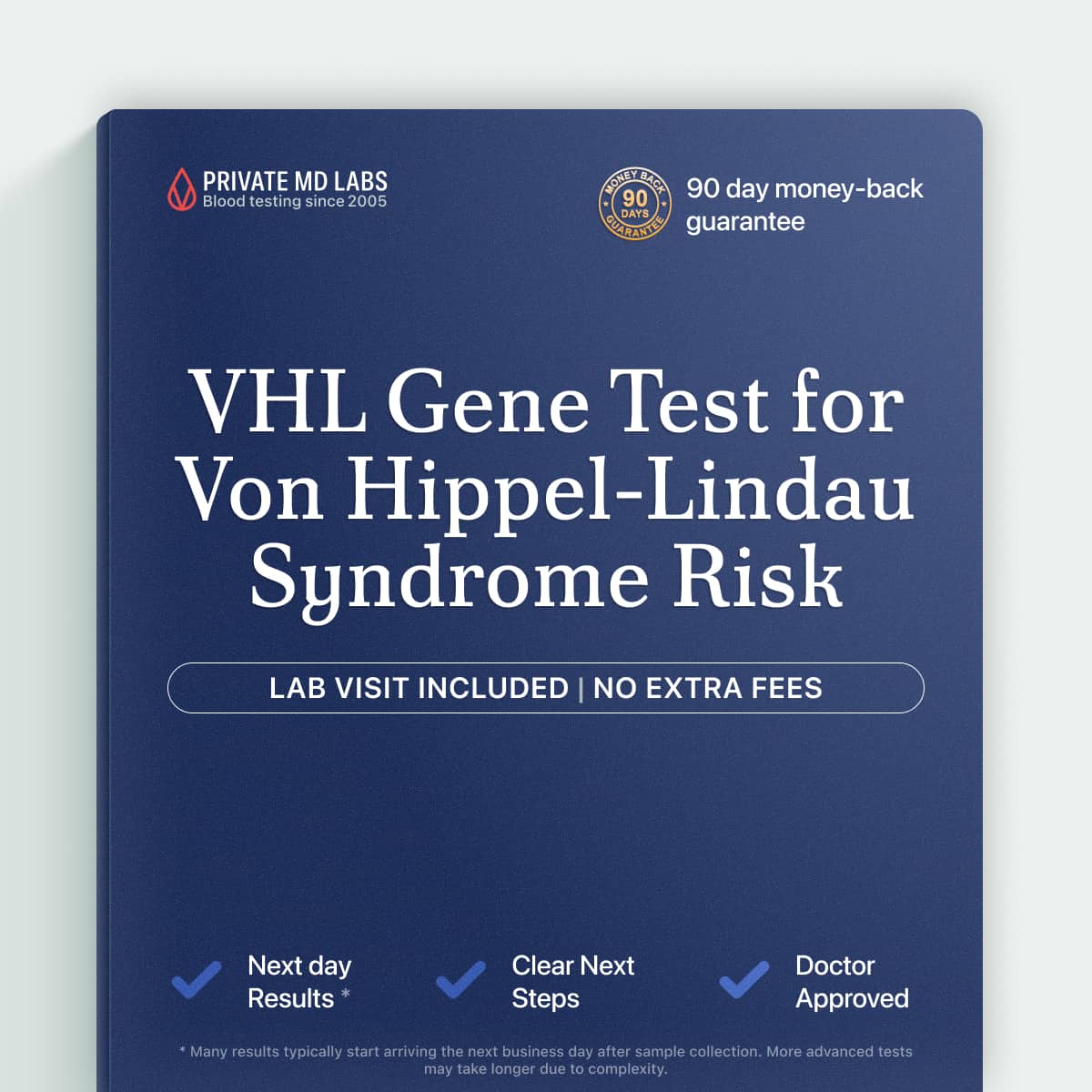 Genetic cancer risk test for families with Von Hippel-Lindau syndrome history