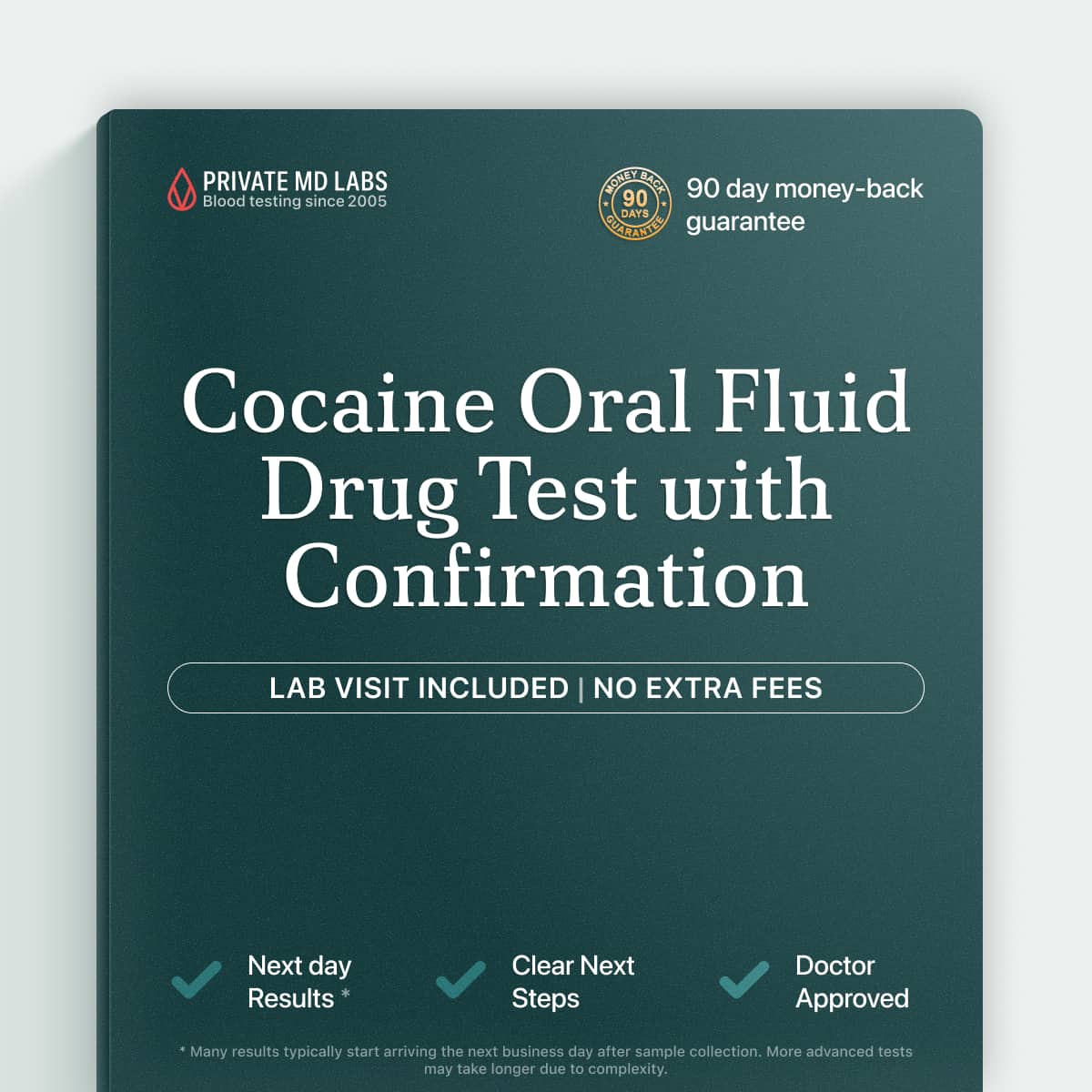 Oral fluid cocaine drug test with confirmation for accurate recent-use detection