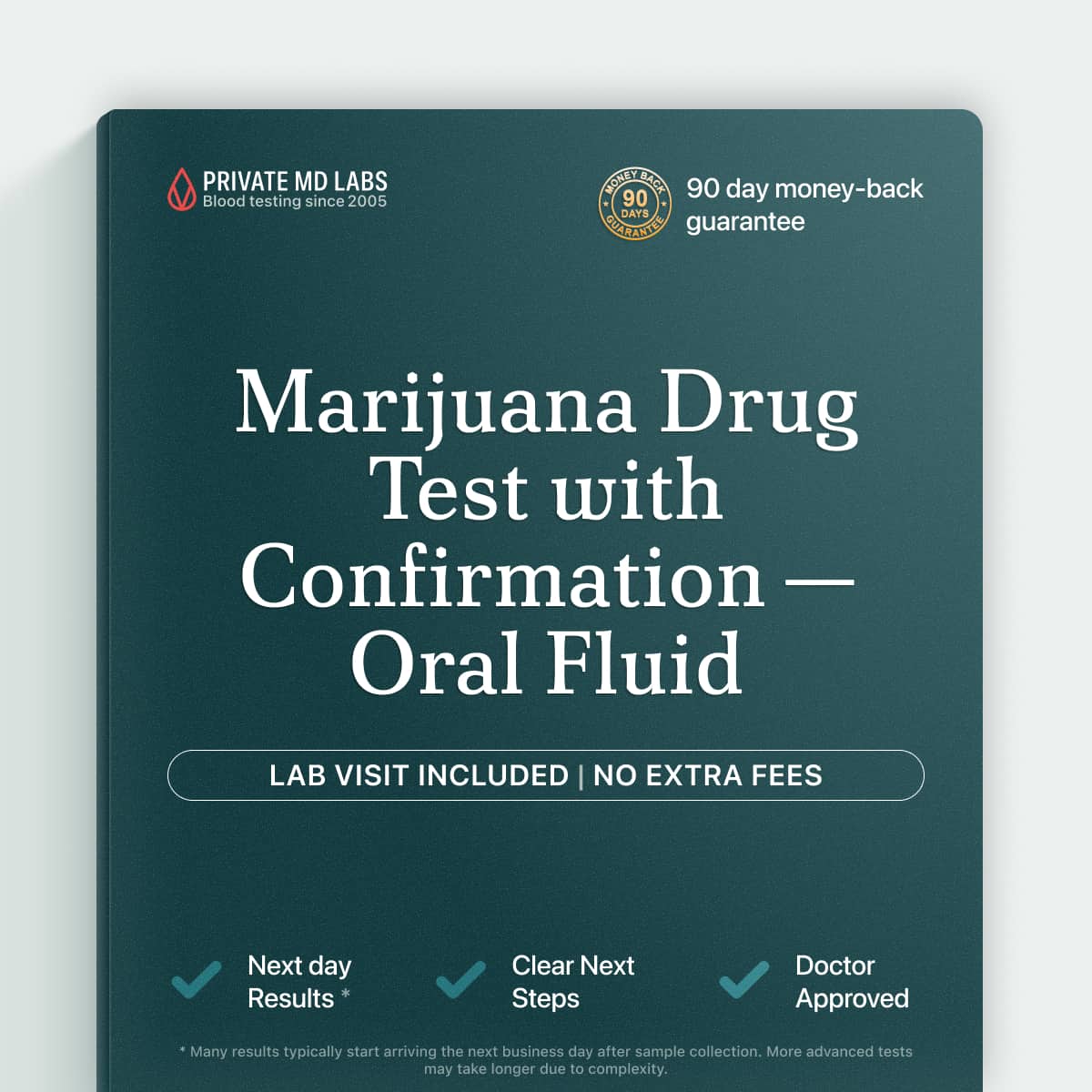 Oral fluid marijuana drug test with confirmation for recent use detection