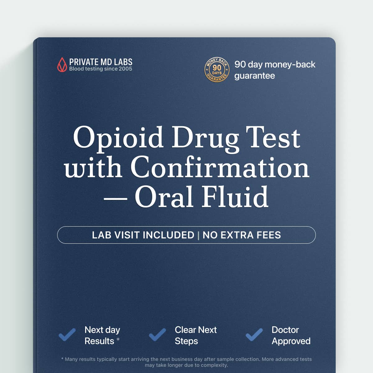 Oral fluid drug test kit for detecting recent opioid use