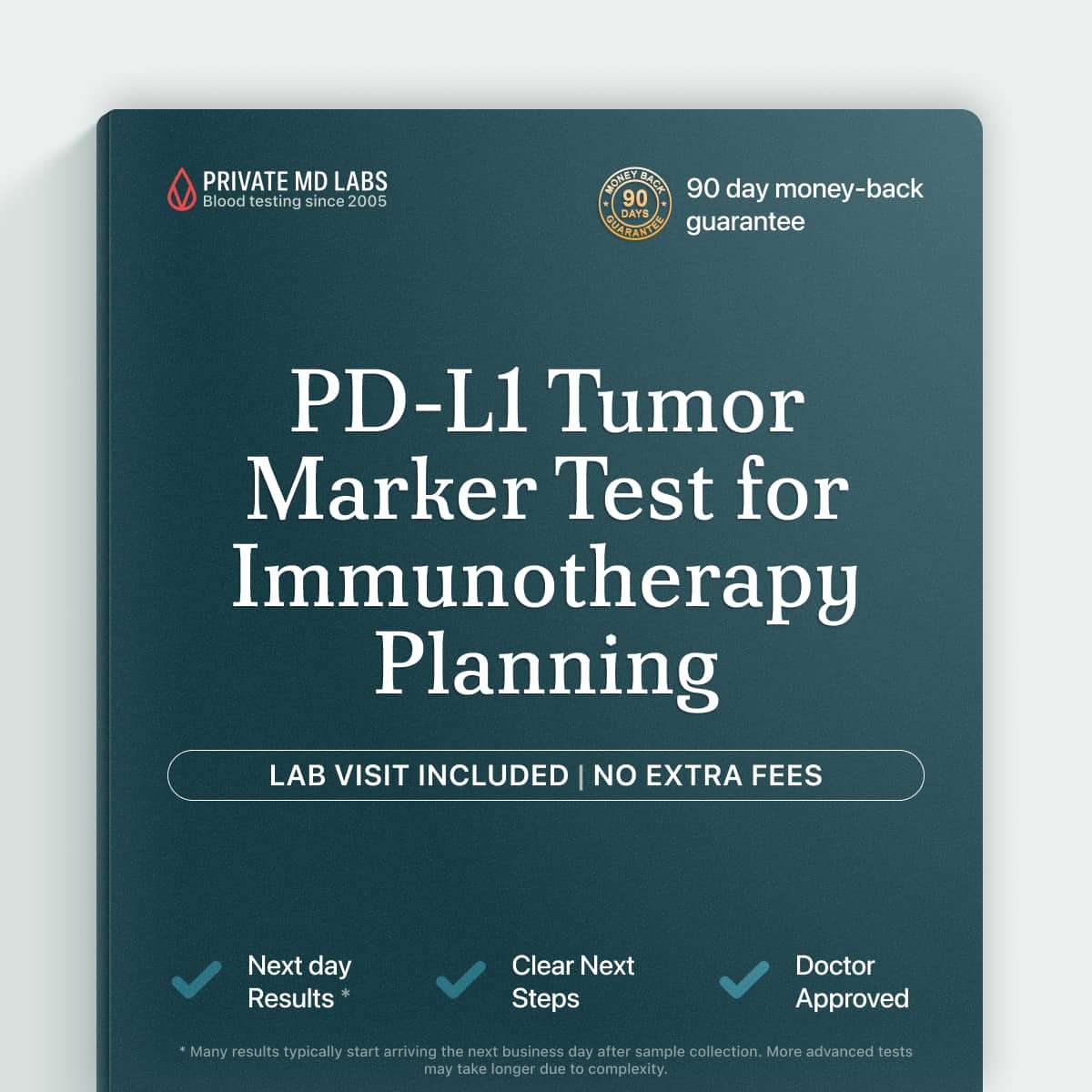 PD-L1 tumor biomarker test for cancer patients considering immunotherapy options
