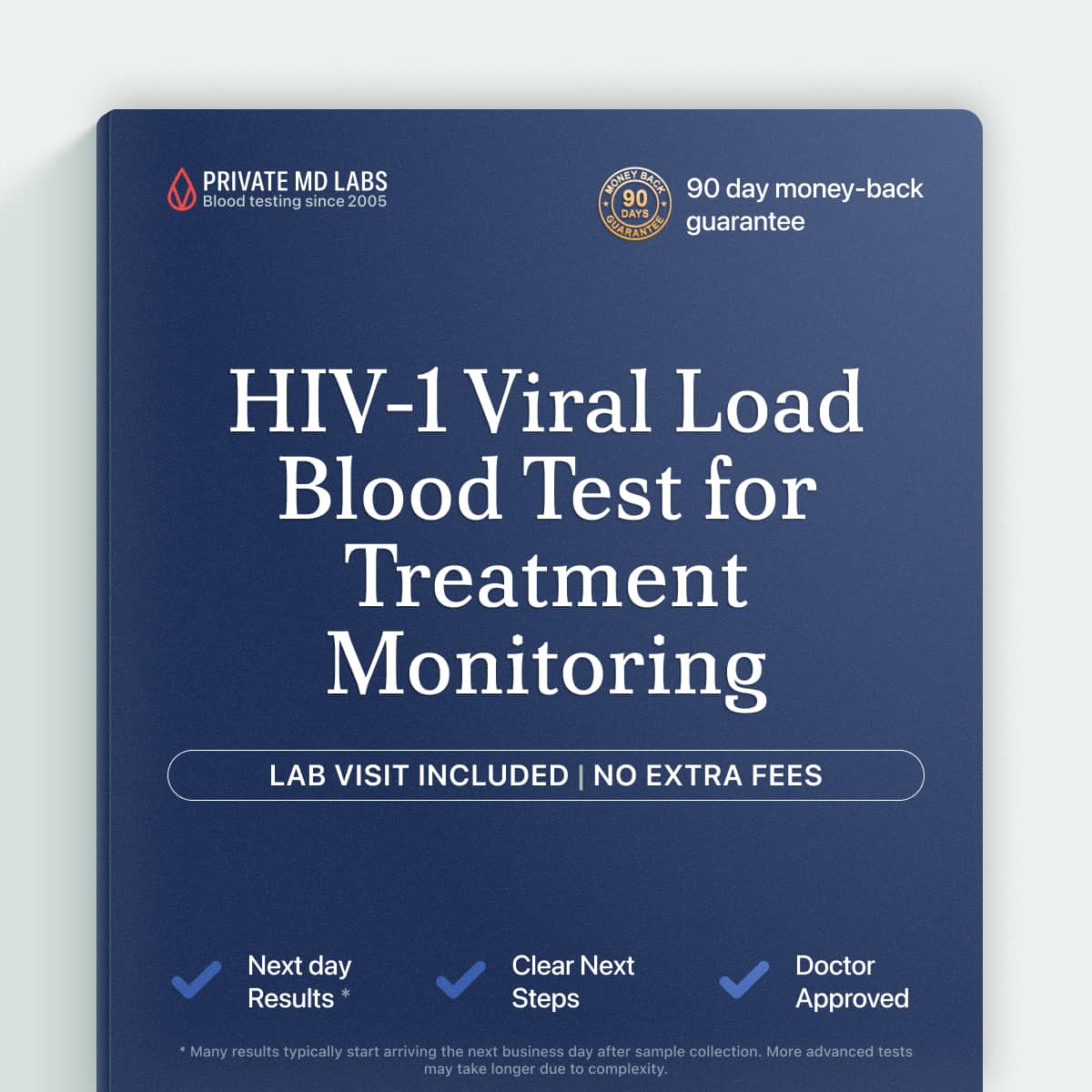 HIV-1 RNA viral load test for monitoring antiretroviral treatment progress