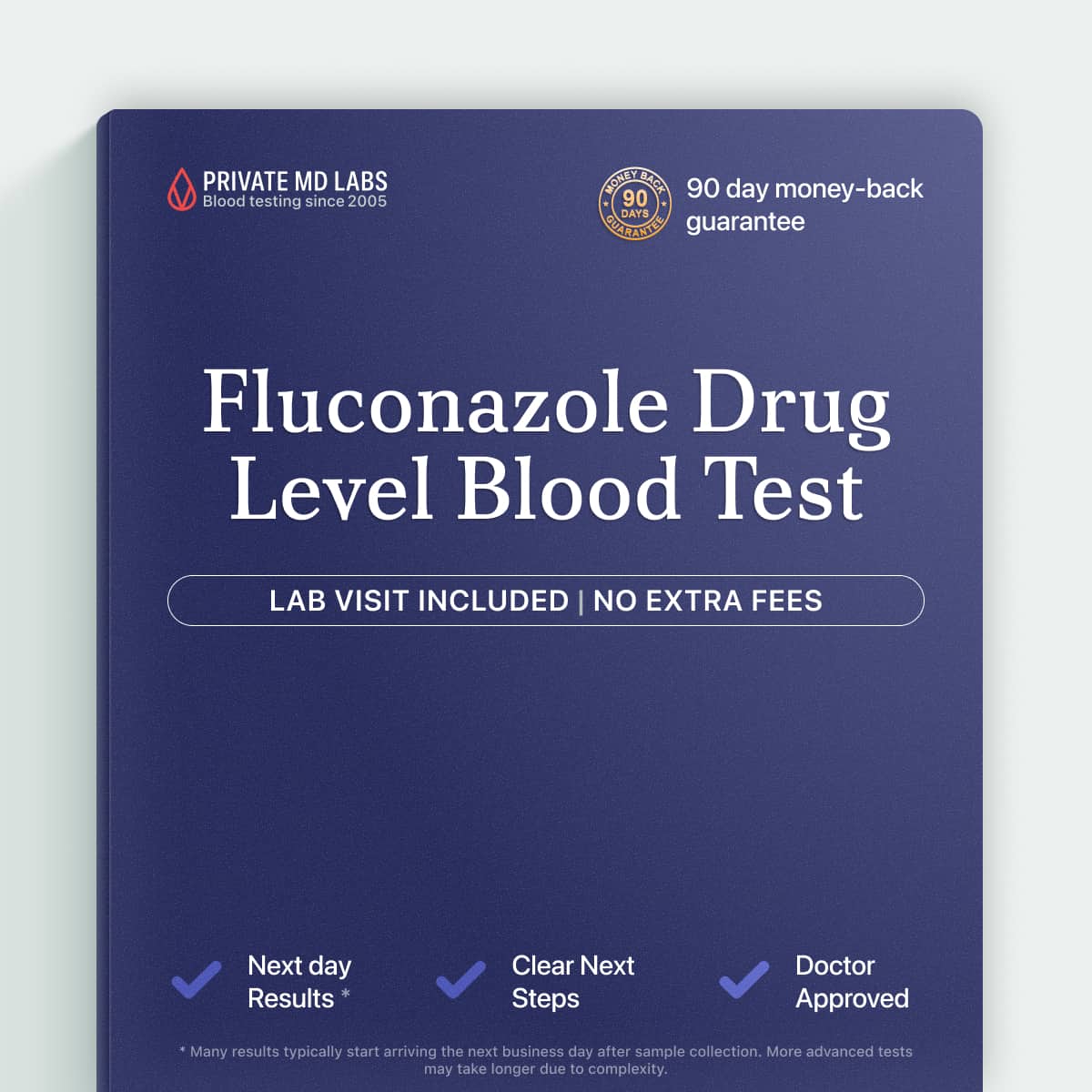 Fluconazole drug level blood test for monitoring antifungal medication dosing