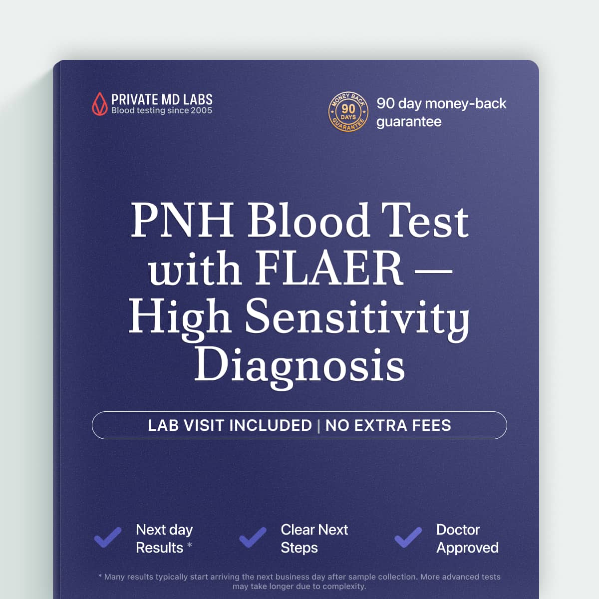 Specialized blood test for diagnosing and monitoring PNH, a rare blood disorder