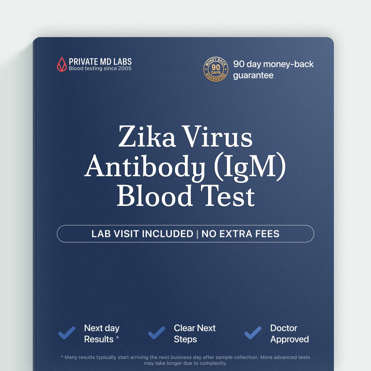 Zika IgM antibody test for pregnant women and travelers to at-risk areas