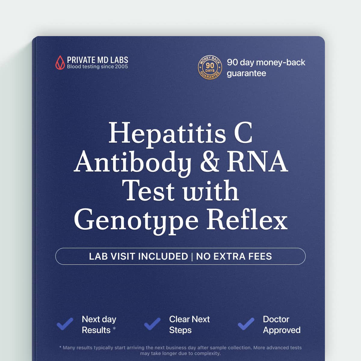 Hepatitis C antibody and RNA test for detecting active HCV infection