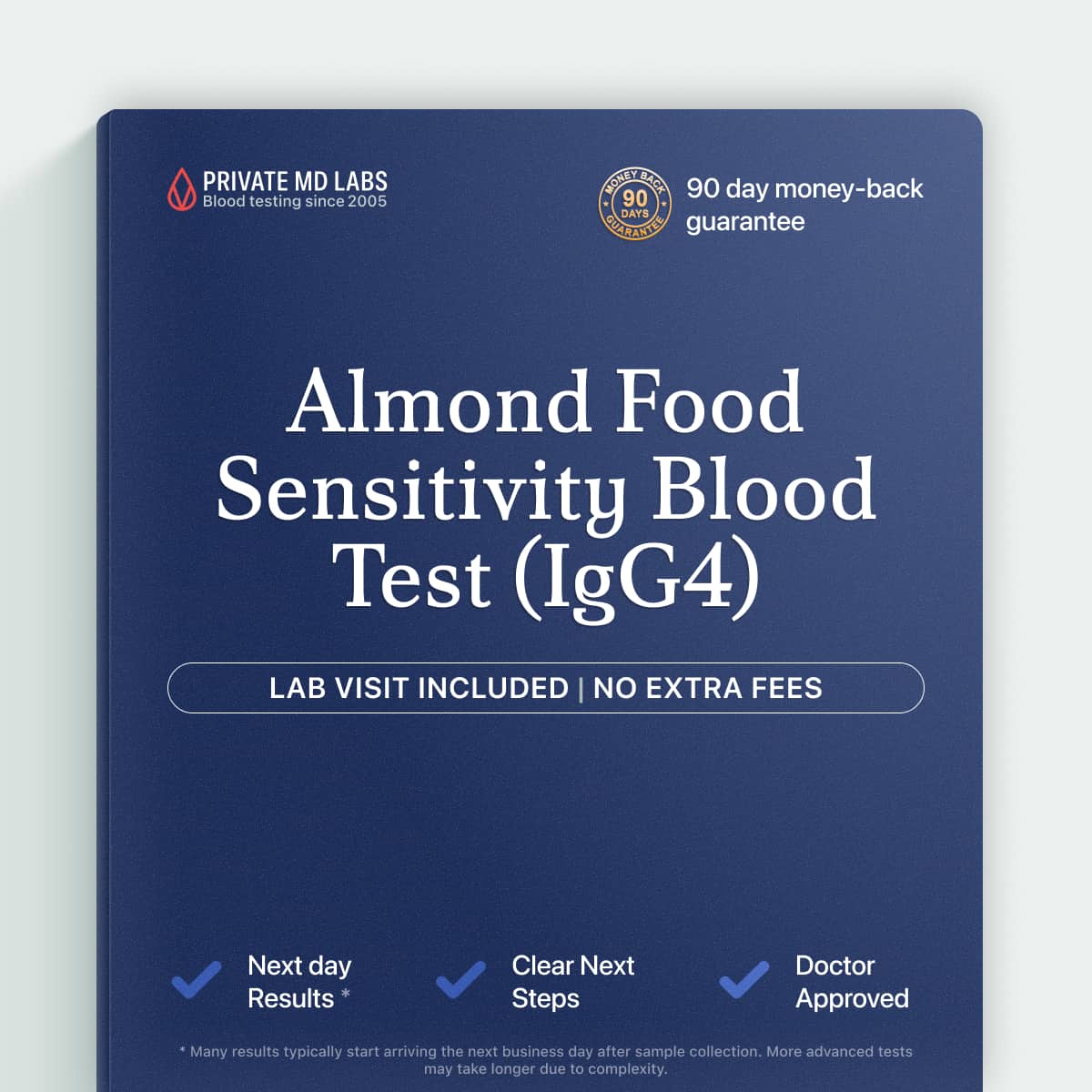 Almond IgG4 food sensitivity test for tracking possible reactions to almonds