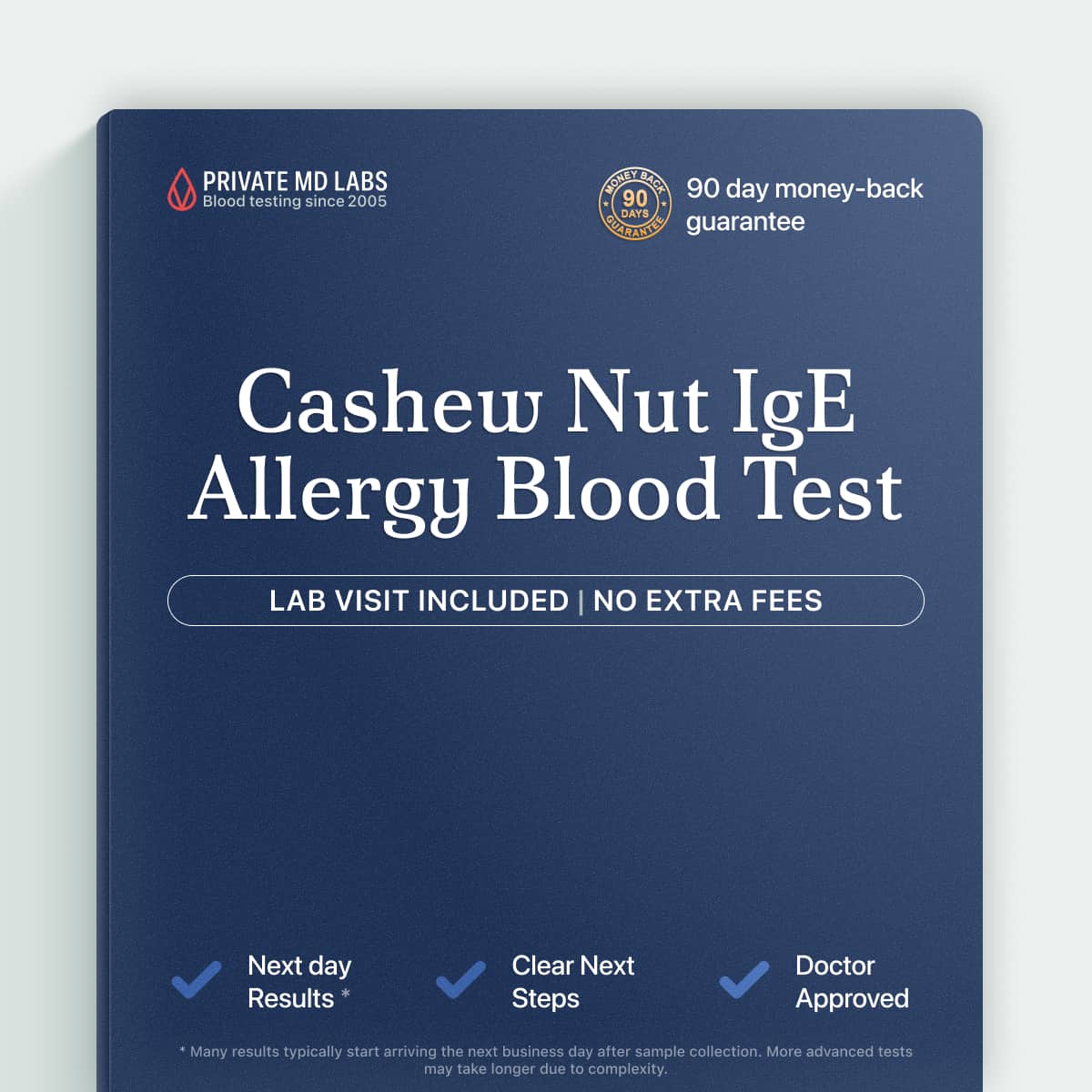 Cashew nut IgE allergy test for people with suspected food allergy reactions