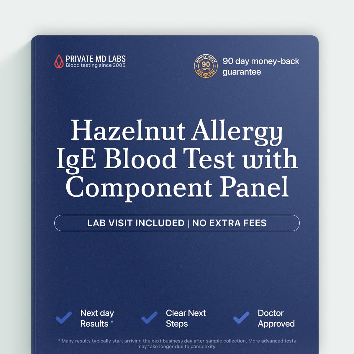 Hazelnut IgE allergy test for people with suspected nut sensitivities or reactions