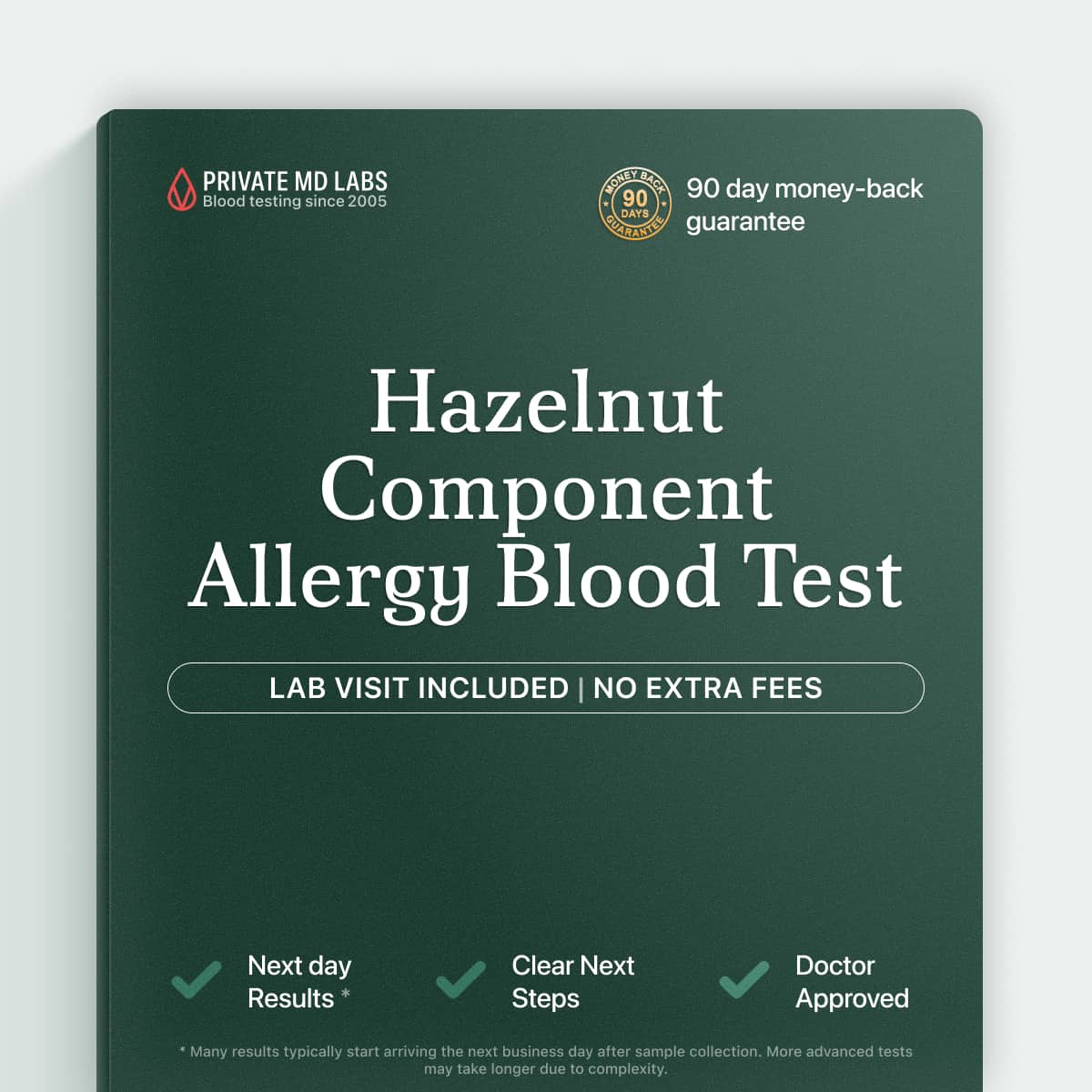 Hazelnut allergy component test for people with suspected nut allergy reactions