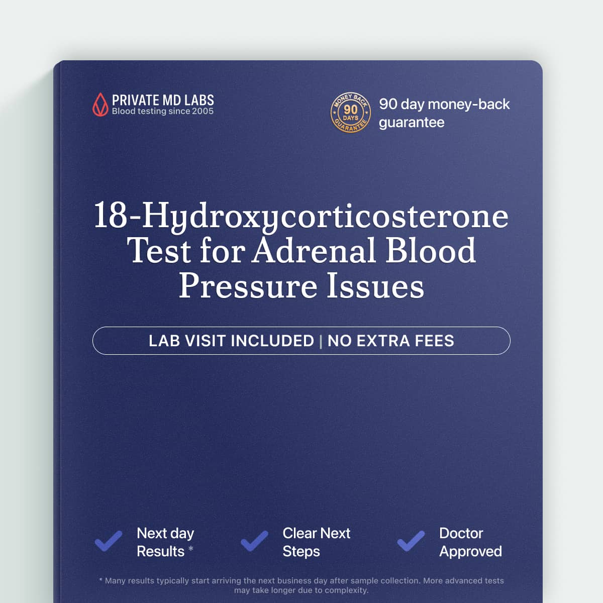 18-Hydroxycorticosterone test for adults with high blood pressure and low potassium symptoms