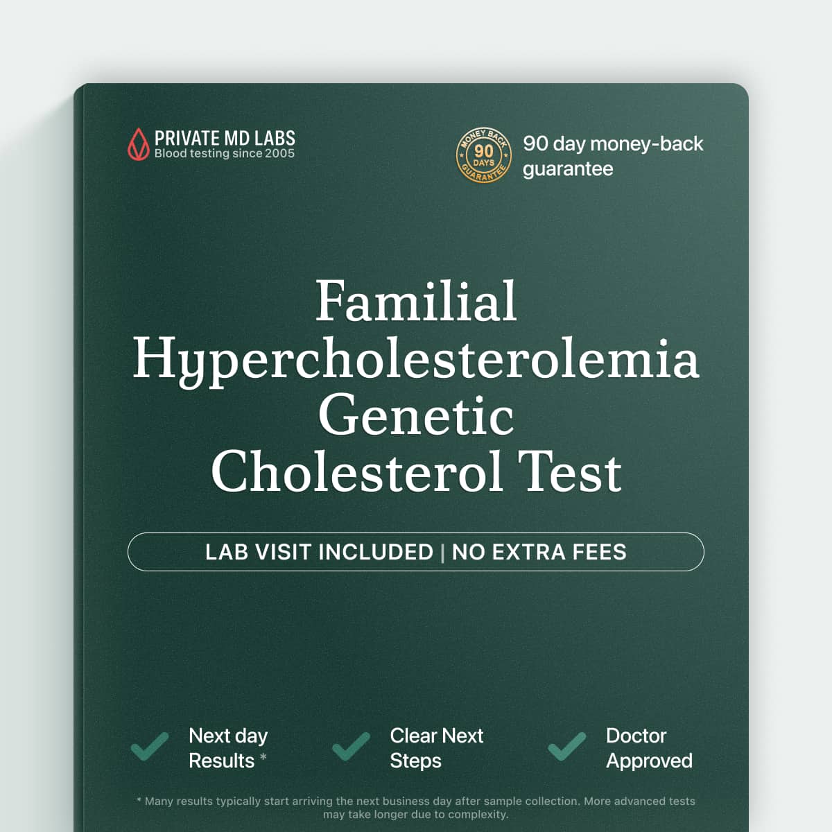 Genetic cholesterol test for families with early heart disease or high LDL history