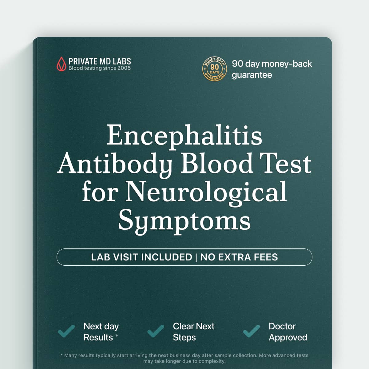 Encephalitis antibody panel for patients with unexplained neurological or cognitive symptoms