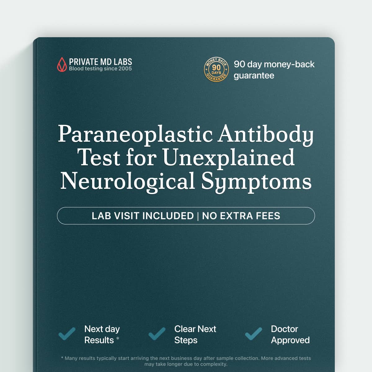 Paraneoplastic antibody test for neurological symptoms linked to underlying cancer