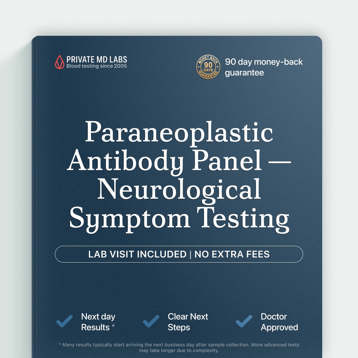 Paraneoplastic antibody test for neurological symptoms linked to underlying cancer