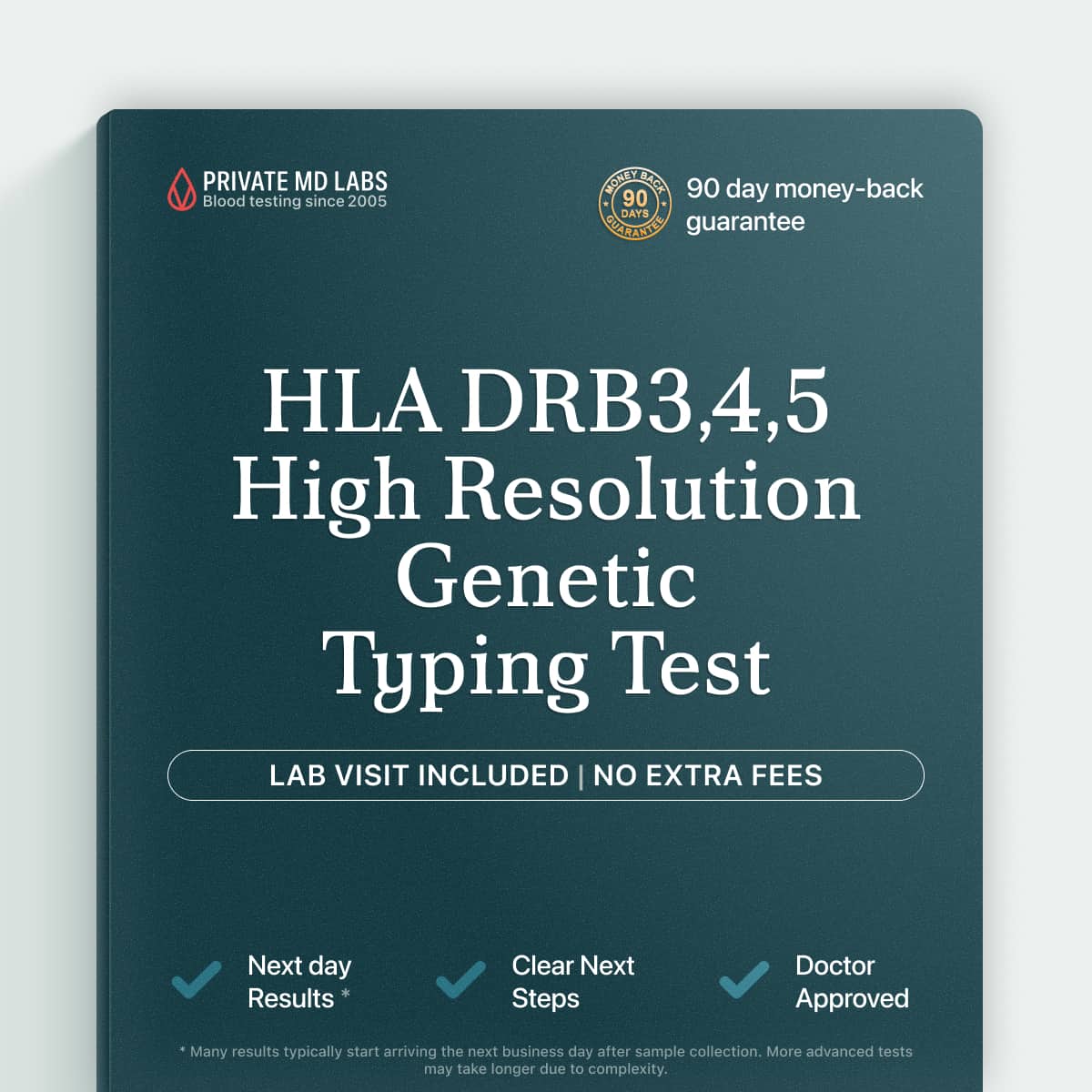 HLA DRB3,4,5 genetic typing test for family history and transplant-related screening