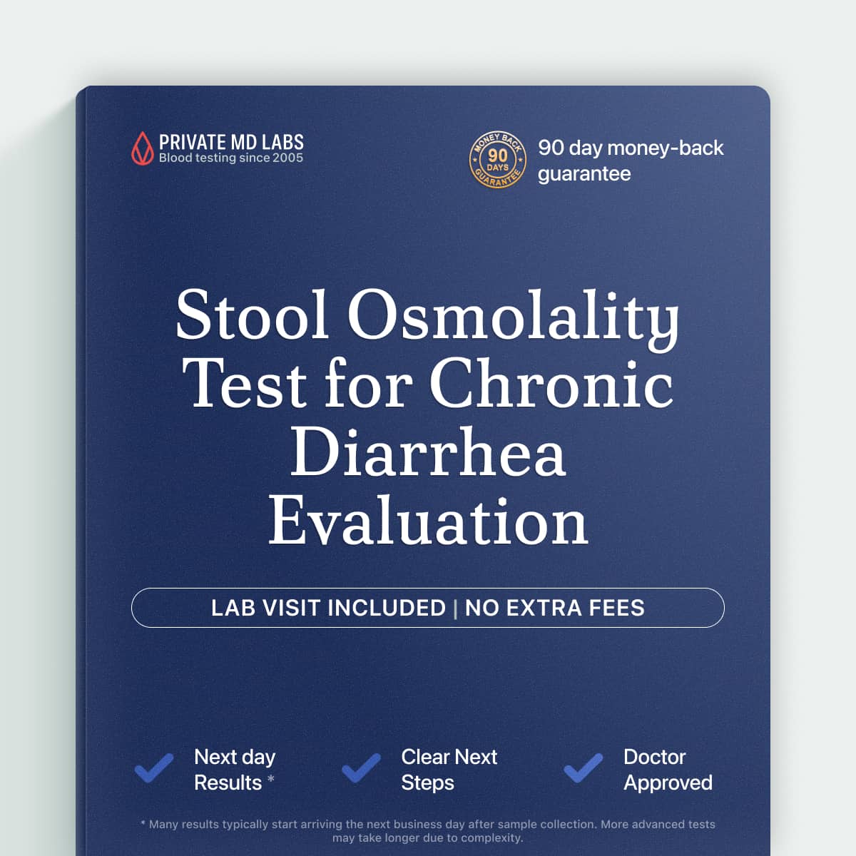 Stool osmolality test for evaluating chronic diarrhea and digestive fluid balance