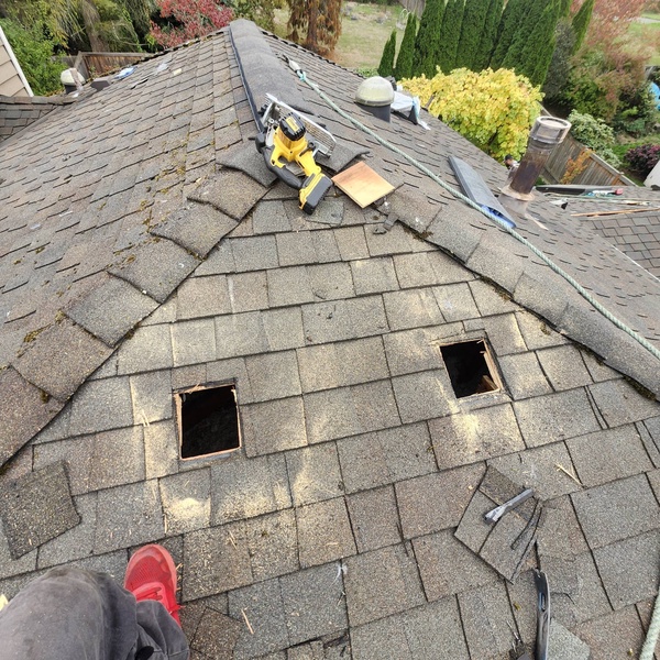 Tekline Roofing — Roof Repair...installed additional venting on this roof to help roof breath in the Seattle environment.