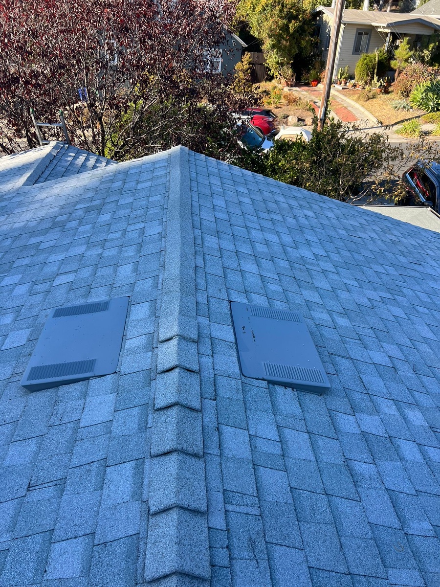 New Shingle Roof and New Gutters and Custom Downspouts, CA