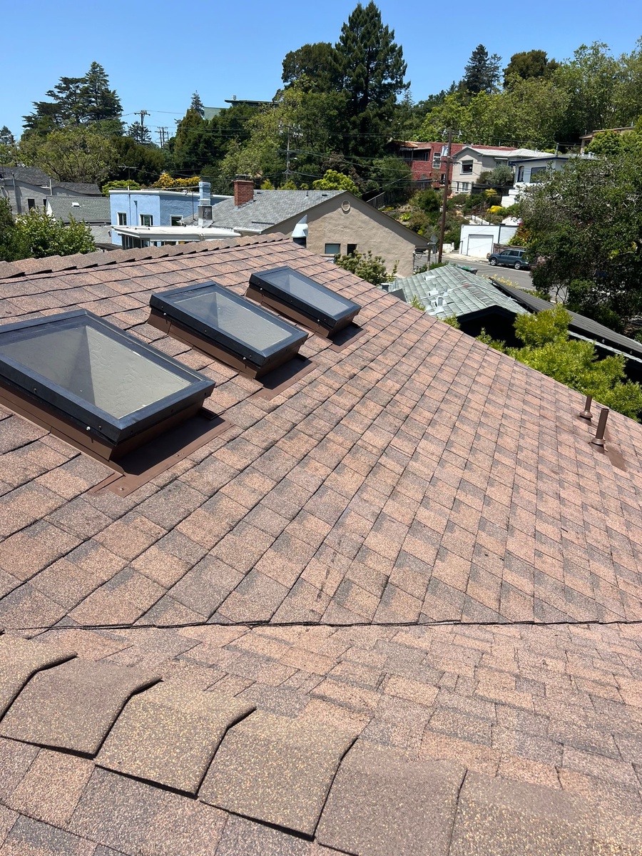 New Shingle Roof and New Skylights, CA
