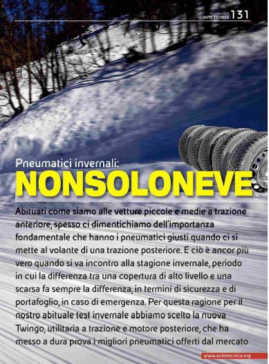 GripDetective: le classifiche dei migliori invernali vettura, SUV