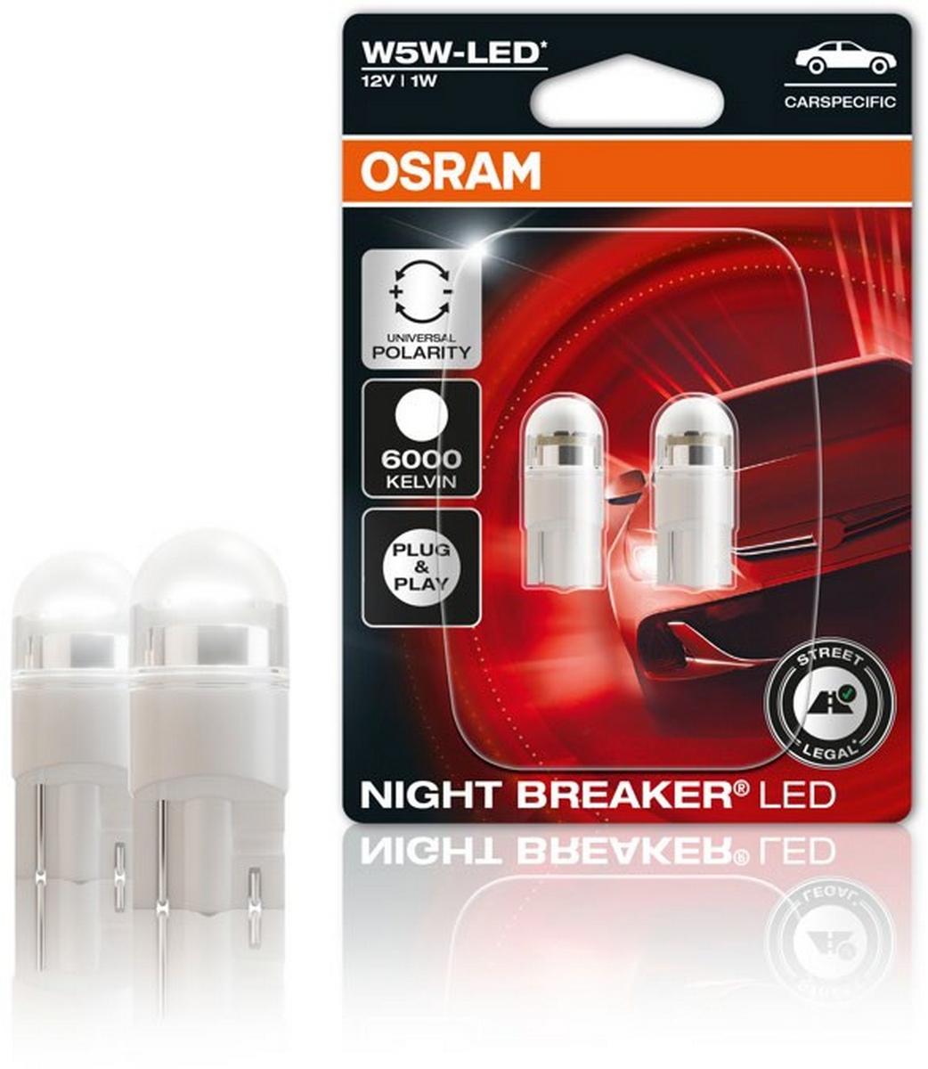 Kit Lampade H7 Osram Lampade LED PRO per Auto Night Breaker Omologate Uso  Strada