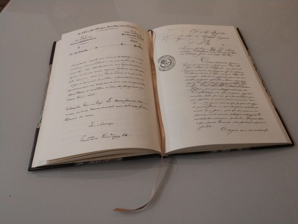 Century-old minutes book from a Masonic Lodge