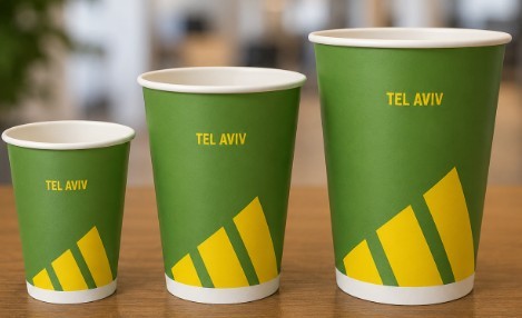 כוסות נייר ממותגות בהתאמה אישית