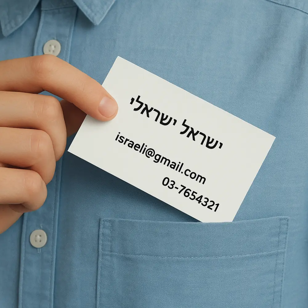 הדפסת כרטיסי ביקור – כרטיס קטן שעושה רושם גדול | פייפרנט בע"