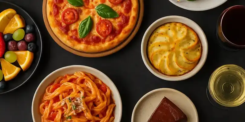 תפריט כסף וזהב